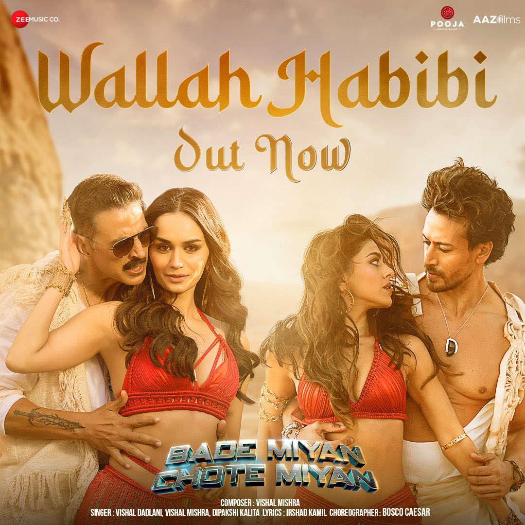 Welcome to the World of #BMCM The Khiladi & The Baaghi 🔥🔥 #WallahHabibi! 🤗 Song out now: youtu.be/3K7x7Vp_eDk #BadeMiyanChoteMiyan #BadeMiyanChoteMiyanOnEid2024