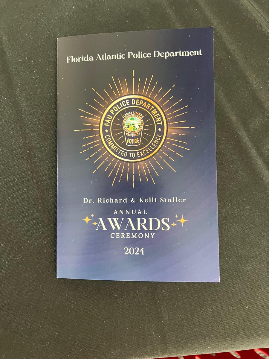 It was such a pleasure to attend the annual FAU Police Department Awards Ceremony! 
Congratulations to all the recipients! 🎉 

#FAU #FloridaAtlanticUniversity #weloveFAU #floridaatlantic #FAUpolice #WinninginParadise