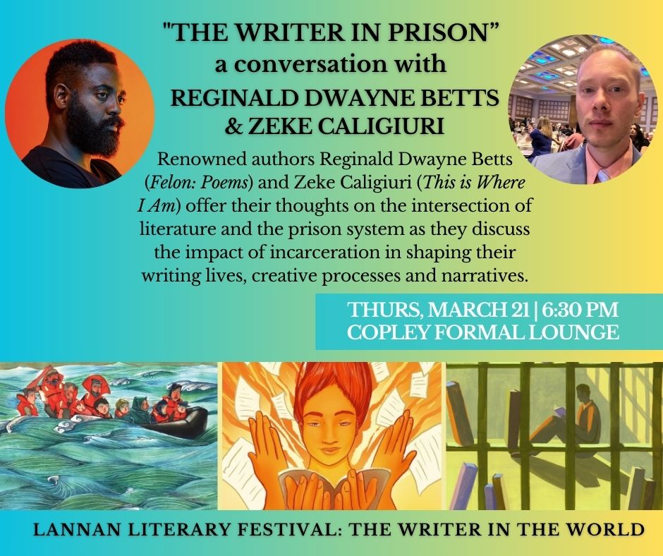 Today is the third and final day of our Lannan Literary Festival! Join us for an evening full of performances and the featured event with authors @dwaynebetts and Zeke Caligiuri at 6:30PM. bit.ly/LannanLitFest2… #LannanLitFest