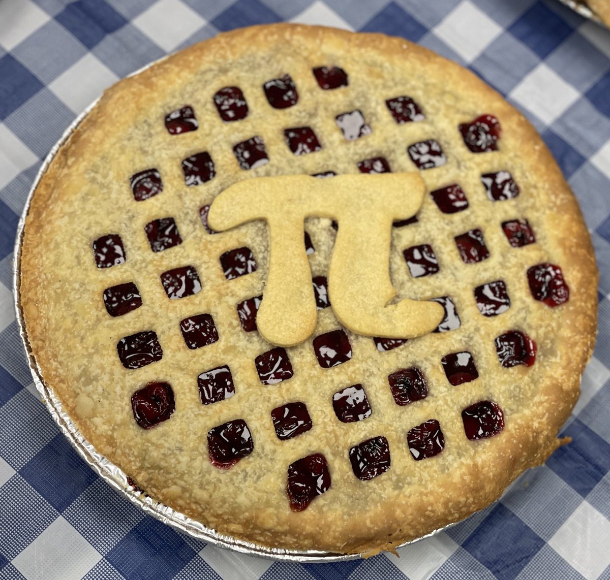 rabalia's tweet photo. Happy Pi Day!

⁦@Georgetown⁩ Mathematics &amp; Statistics Department 

#Pi #PiDay #Pie https://t.co/uFdlXVZHEp