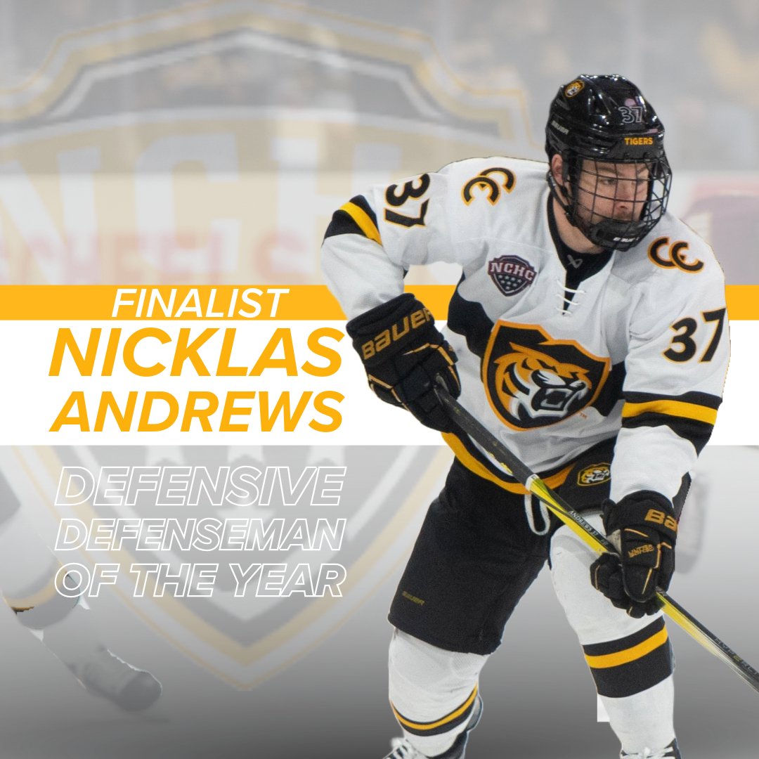 Three of our very own players are finalists for some NCHC hardware👏

#CCTigers