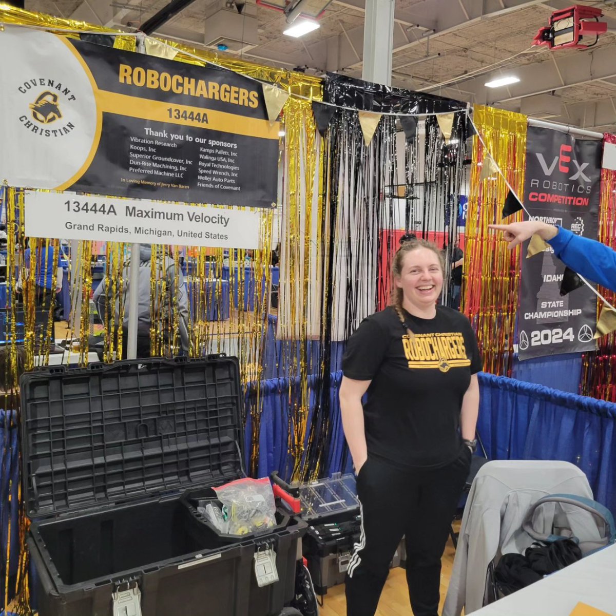 Team 13444A has arrived at the VEX US Open!