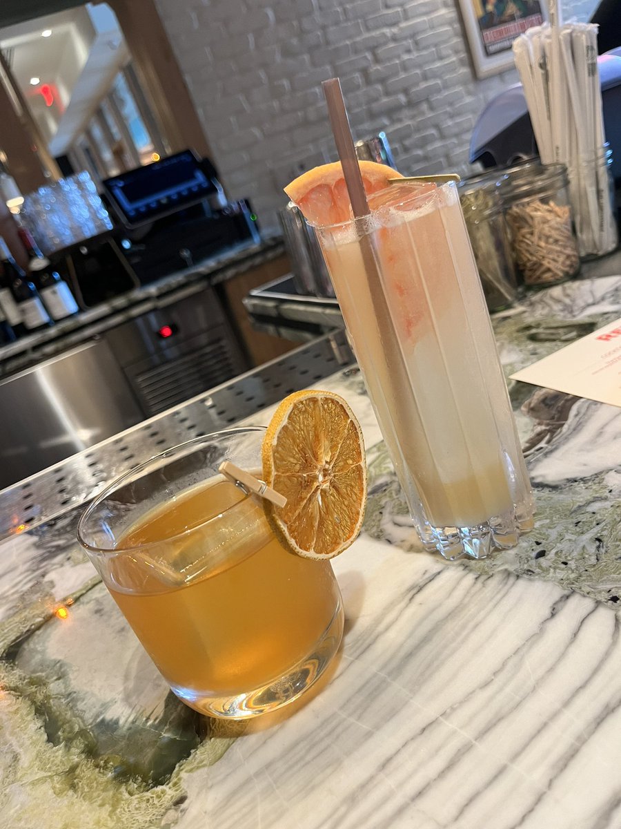 TeamGumball5's tweet photo. Apparently the wife has a surprise but some dinner and drinks first. #RedFarm in Austin did not disappoint and Brett behind the Bar totally enhanced the experience. Possibly the best Dumplings I’ve ever had. #WhatsinArtiesMouth https://t.co/565N5Mu9rT