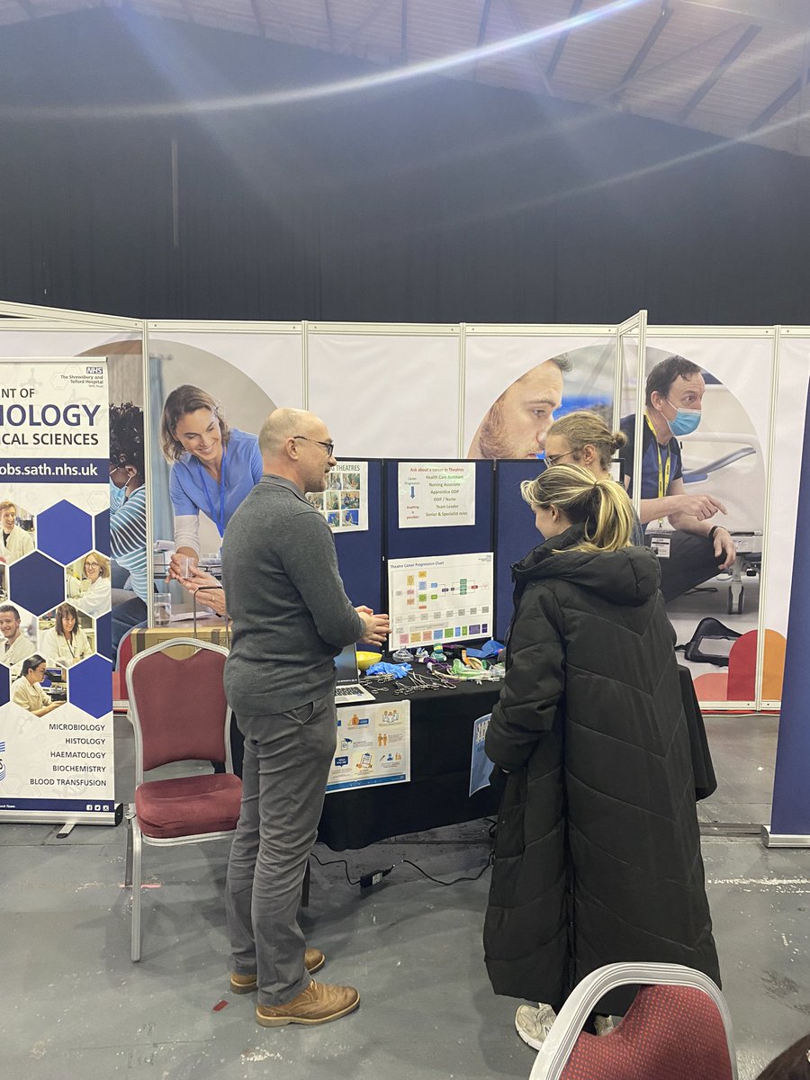 Great to have so many different teams attending including <a href="/SATH_RT/">SaTH Radiotherapy</a>, pathology, medical engineering, <a href="/SaTHjobs/">Jobs at Shrewsbury and Telford Hospital NHS Trust</a> , apprenticeships &amp; widening participation