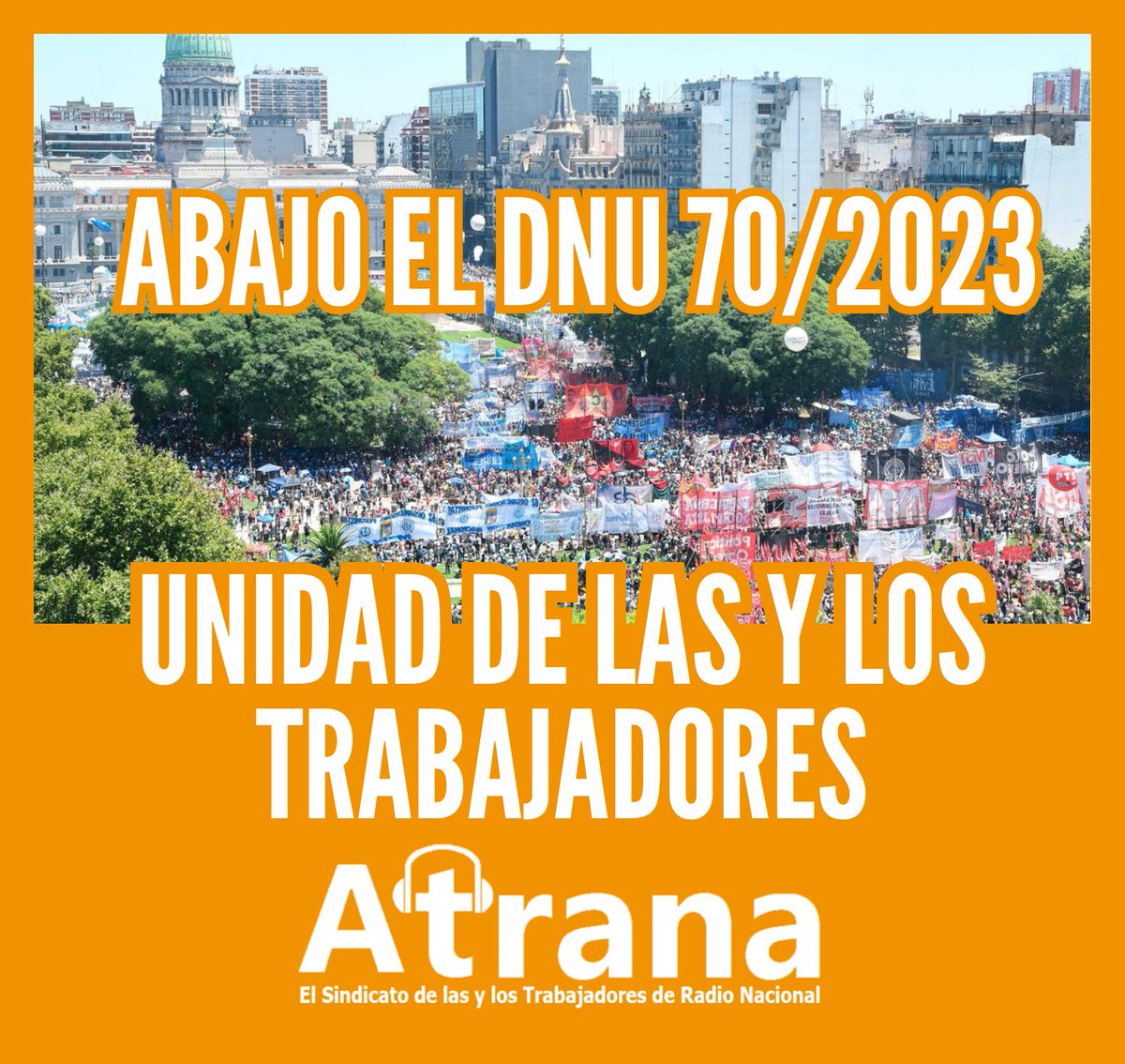 #UnidadDeLosTrabajadores #DefendemosRadioNacional #RadioNacional #DefendemosTélam #TelamNoSeCierra #TelamSeDefiende #noalcierredetelam #UnidadDeLosTrabajadores #AbajoElDNU #inflación #Salario #Paritarias #radiodifusión #NacionalNoSeToca #radiodifusión #DefendamosLosMediosPublicos
