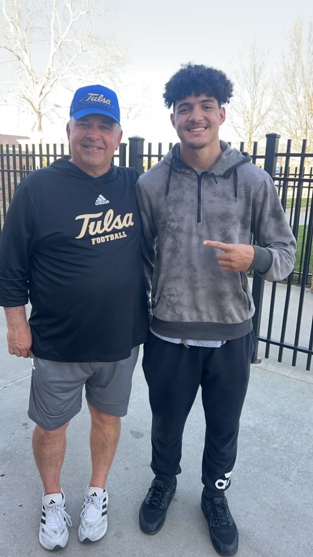 Caleb Hawkins (@calebhawk2025) on Twitter photo Thanks <a href="/TulsaFootball/">Tulsa Football</a> for having me out to watch practice! <a href="/CoachKMcFarland/">Koy McFarland</a> @TulsaCoachKDub <a href="/CoachJoeBolden/">Joe Bolden</a> <a href="/PrepRedzoneOK/">Prep Redzone Oklahoma</a> <a href="/VYPEOK/">VYPE Oklahoma</a> Thanks <a href="/TulsaFootball/">Tulsa Football</a> for having me out to watch practice! <a href="/CoachKMcFarland/">Koy McFarland</a> @TulsaCoachKDub <a href="/CoachJoeBolden/">Joe Bolden</a> <a href="/PrepRedzoneOK/">Prep Redzone Oklahoma</a> <a href="/VYPEOK/">VYPE Oklahoma</a>