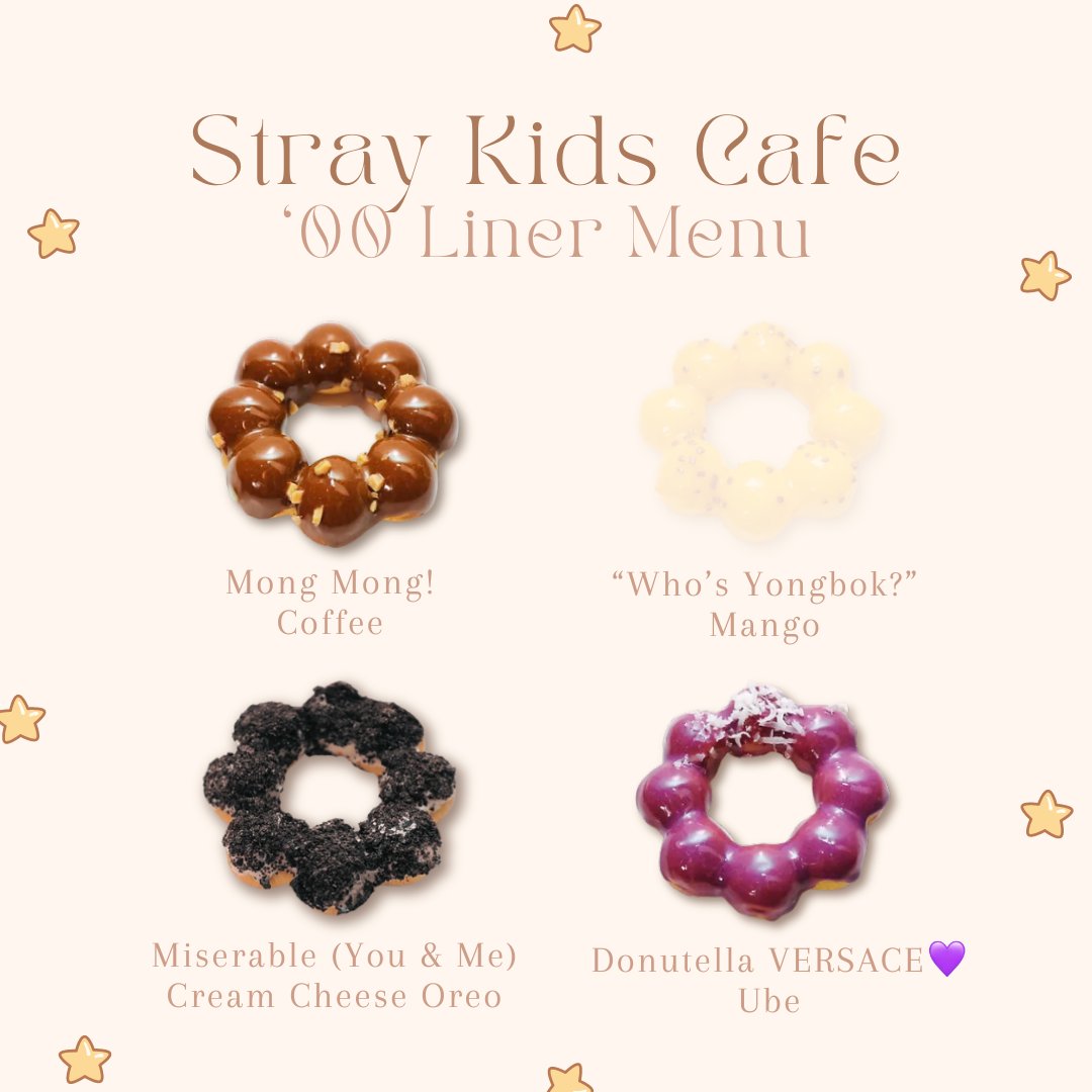 '00 Liner Mochi Donut Menu for this Saturday!