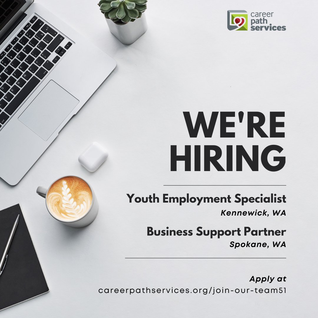 Are you interested in joining an organization whose goal is to help clients break the spirit of poverty through the dignity of work? Then we're interested in you!

Head over to careerpathservices.applicantstack.com/x/openings and apply 💚
