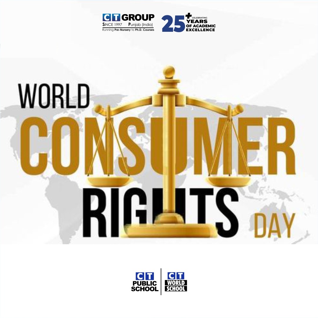 From informed choices to empowered voices, let's champion consumer rights every day. 

Happy World Consumer Rights Day!

 #ctgroup #morningpost #ctu #ctw #ctps #shahpur #southcampus