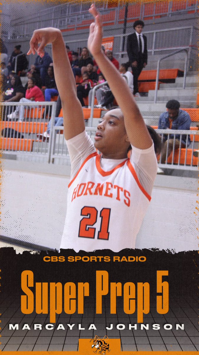 Congratulations @MarcaylaJohnso1 for being named by @CBSSportsRadio Super 5 for 5A. @TariC21 @BaylorWBB @btwladyhornets