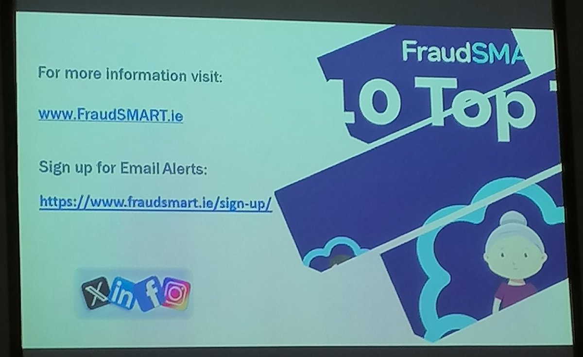 We covered Phishing to Quishing, text scams to screen scraping and learned how to be #FraudSMART with thanks to Mary D'Arcy, financial Crime Lead at <a href="/BPFINews/">Banking & Payments Federation Ireland</a>. Thanks to everyone who joined us to discuss the various scams and the EU's new AI Act.
<a href="/eurireland/">EU Commission in Ireland</a>
<a href="/EPinIreland/">European Parliament Ireland</a>