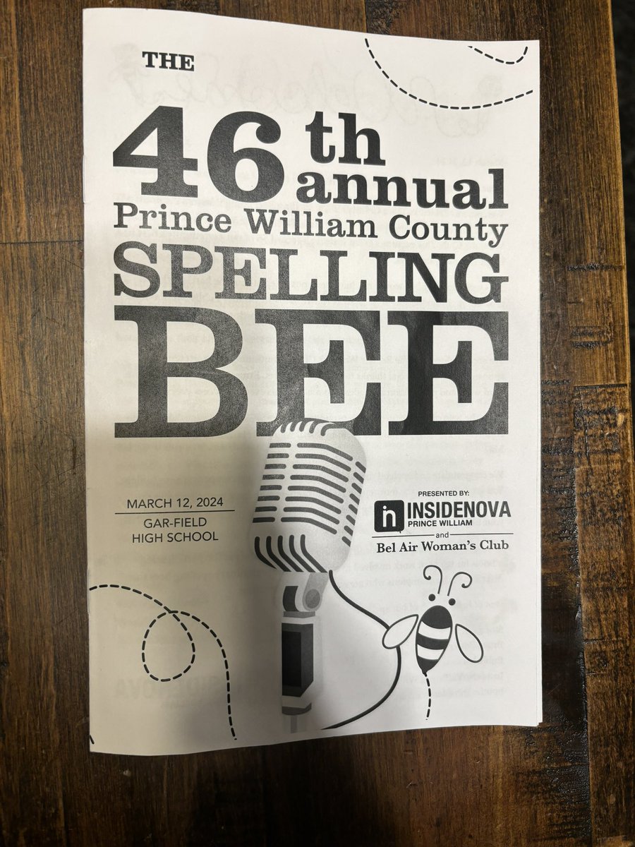 Thrilled to have attended the 46th annual Prince William County Spelling Bee at Gar-Field High School, presented by @InsideNoVA Prince William & Bel Air Woman’s Club. Witnessing the talent and hard work of our young spellers was truly inspiring. #PWCSpellingBee #CommunityPride