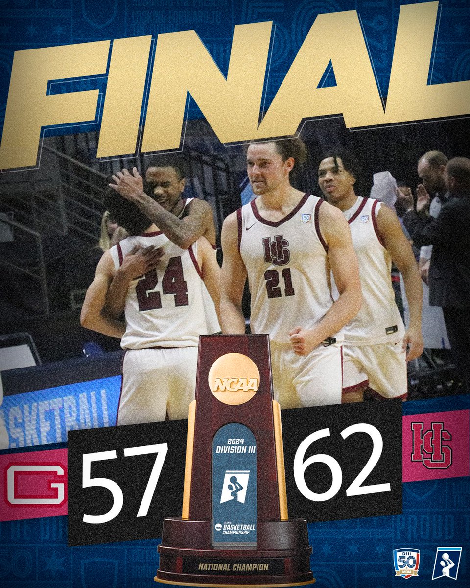 After a close game, <a href="/HSCathletics/">H-SC Athletics</a> advances to the DIII Men’s Basketball Championship!

#D3Hoops | #WhyD3