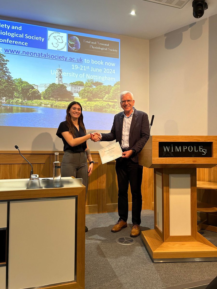 Prize for best presentation by a Medical Student awarded to Abigail Wood @unisouthampton