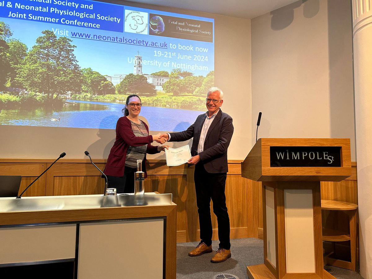 Prize for best presentation by an Early Career Researcher awarded to Alexandra Jager