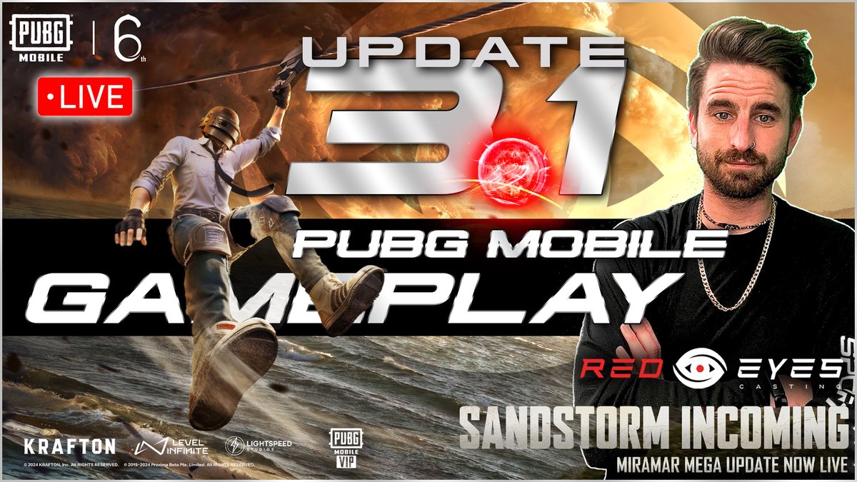 RedEyes_Casting's tweet photo. LIVE NOW 
https://t.co/SPHRjkFhXH

 #PUBGMOBILE  #VIPStreamathon Happy 6yrs! This game completely changed my life ❤️Begins tonight at 8:00 PM EST https://t.co/WZyf9oqPyI https://t.co/lCkoHSk7bk 
#skyhighspectacle 
#redeyespubgm 
#Redeyespubgm 
#pubgmvip https://t.co/ncSeGzYfNz