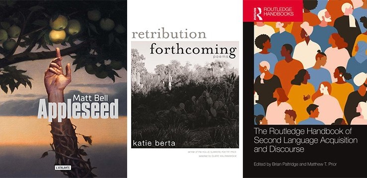 Celebrating 🎉 more books by <a href="/ASU/">Arizona State University</a> English faculty! New &amp; forthcoming 📚 include cli-fi in translation (@mdbell79), a debut poetry collection (@heeeyberta) &amp; a volume on 2nd-language research (M. Prior). Learn more: ow.ly/Pcfp50QSzfb #ASUHumanities <a href="/ASULinguists/">ASU LAL/TESOL</a>