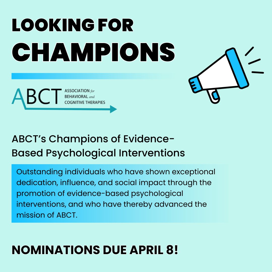 Association for Behavioral and Cognitive Therapies tweet media