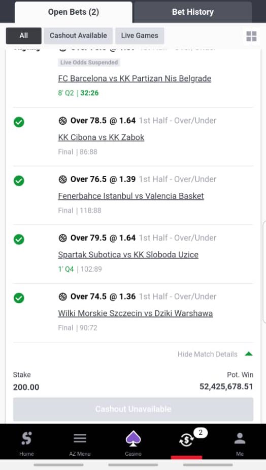 2 more games 🔥🔥 2h to win 52 million 
Congratulations to me in advance 😹❤️🔥
Na me go kee sportybet last last!
First 500 retweets gets 100k after boom