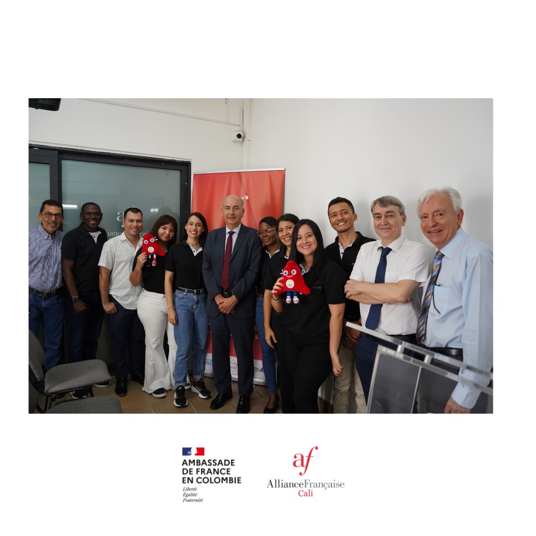 ¡Emoción y honor en la Alianza Francesa Cali! 🇫🇷✨ El pasado 7 de marzo tuvimos la visita de Frédéric Doré 
@France_Colombia 

#AlianzaFrancesaCali #Cultura #Educación #FranciaEnColombia