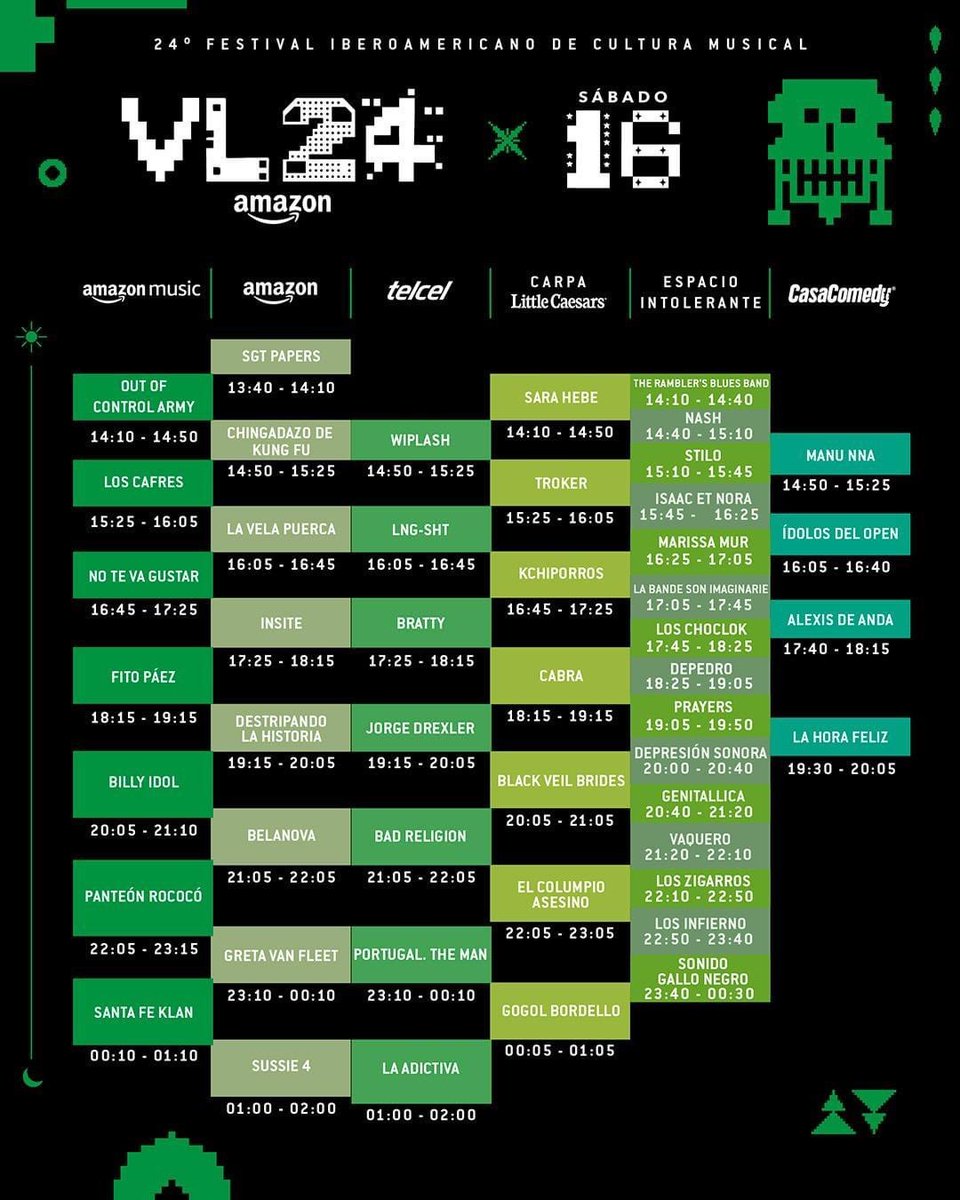 Diggermx's tweet photo. Aquí están los horarios completos por día para este fin de semana en el @vivelatino 

https://t.co/s267LMtDsx https://t.co/QHbsaQYmXx