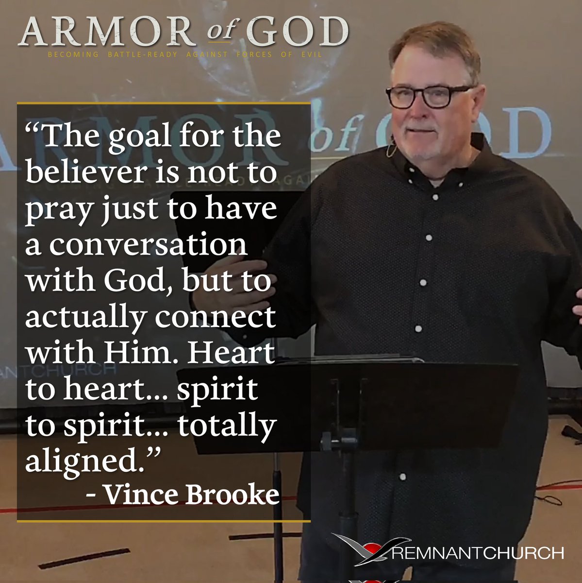 RemnantChurch's tweet photo. Did you miss @vincebrooke's message #WeaponofPrayer from our series, #ArmorOfGod? 

You can watch the livestream on our YouTube channel!

https://t.co/fZHCK87ZlH

#remnantchurchiv 
#putonthewholearmorofgod https://t.co/YYv6OiN70p