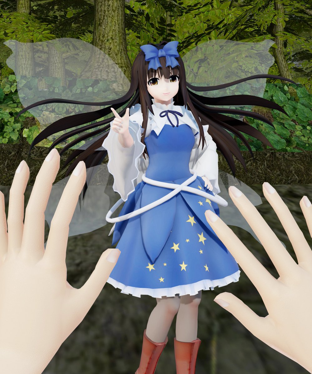f6d35f4dc4b9's tweet photo. 薄暗い森の奥深くへ進んでいくと、君は蝶のような羽を持つ妖精に出会った。「あら、迷い人かしら？」妖精は得意げに笑う。妖精の瞳が緑色に輝くと、咄嗟に上げた両手が目の前で冷たい石に変わってゆく。「サニーとルナに自慢しましょう���」それが君が人間として聞いた最後の言葉だった。
GAME OVER https://t.co/NTDneEAOFs