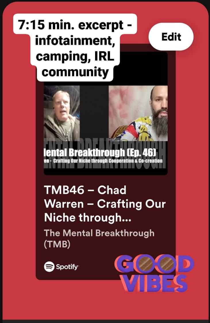 ChadWar65339549's tweet photo. https://t.co/wk4Wwe5L5O help me #organize our #altmedia #community so we are happy, healthy and cooperating, not just being #infotained. @CDSuntree #TheMentalBreakthrough https://t.co/UoY7htkv48