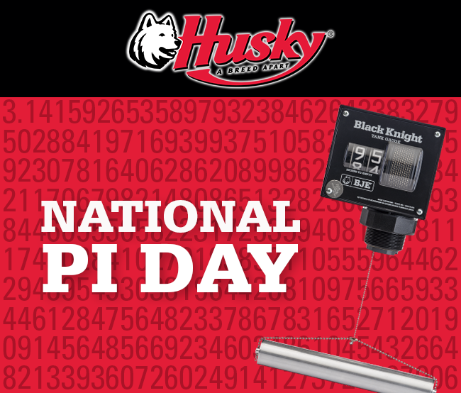 HuskyNozzle's tweet photo. The numerical value of PI (3.14) is the approximation of the ratio of the circumference of a circle to its diameter. At Husky, we use PI every day to manufacture our high quality products! Here's to that number that just never quits! #InfinitePI #HuskyInnovates #QualityProducts https://t.co/s0cm20U85X