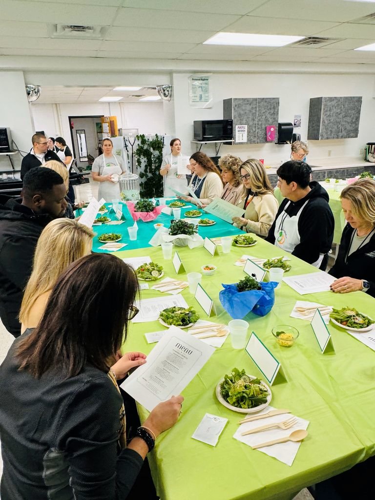 SDWEnvEd's tweet photo. Lettuce Celebrate! Waukesha South FACS students showcased their culinary talents and hydroponic farming knowledge at a luncheon planned &amp; executed entirely by them.  What a great - and delicious - way to celebrate the successes of the Embedded Ag program in SDW! https://t.co/QmsiaghKkC