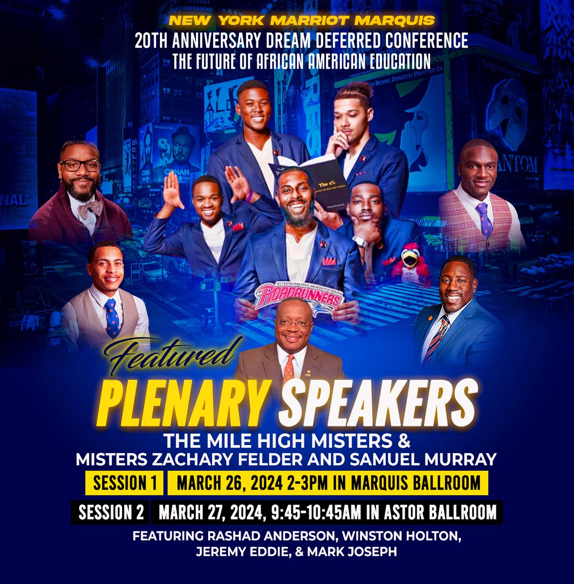 Big Apple 🍎🗽🏙 we on the way‼️ We are both honored & ecstatic to be invited as the featured plenary session for the 20th Annual Dream Deferred in New York, New York where the PREEMINENT national organization that recruits, cultivates & retain Black Male Educators, Call Me