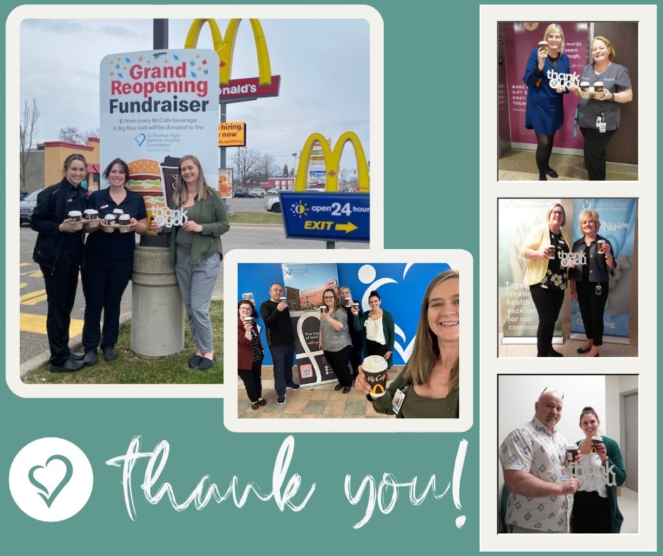 ourSTEGH's tweet photo. Heartfelt thanks to @McDonalds for supporting community &amp; STEGH Foundation. Your new facilities look amazing!

📷 McDonalds Managers Page &amp; Kasey, along with STEGH Foundation staff, Mary Lou, Bobbi-Jo, Erin, Lauren, Tammi, &amp; Reza plus Hospital Employees Tonya, Karen, Rob &amp; Julie. https://t.co/jNUDr9a5Js