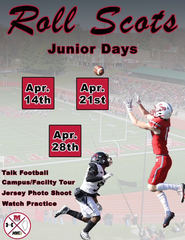 Thanks to <a href="/CoachJHealy/">Coach Jack Healy</a> for the invitation to come check out <a href="/MCFightingScots/">Monmouth Athletics</a> football. Excited to learn more about Monmouth. #RollScots