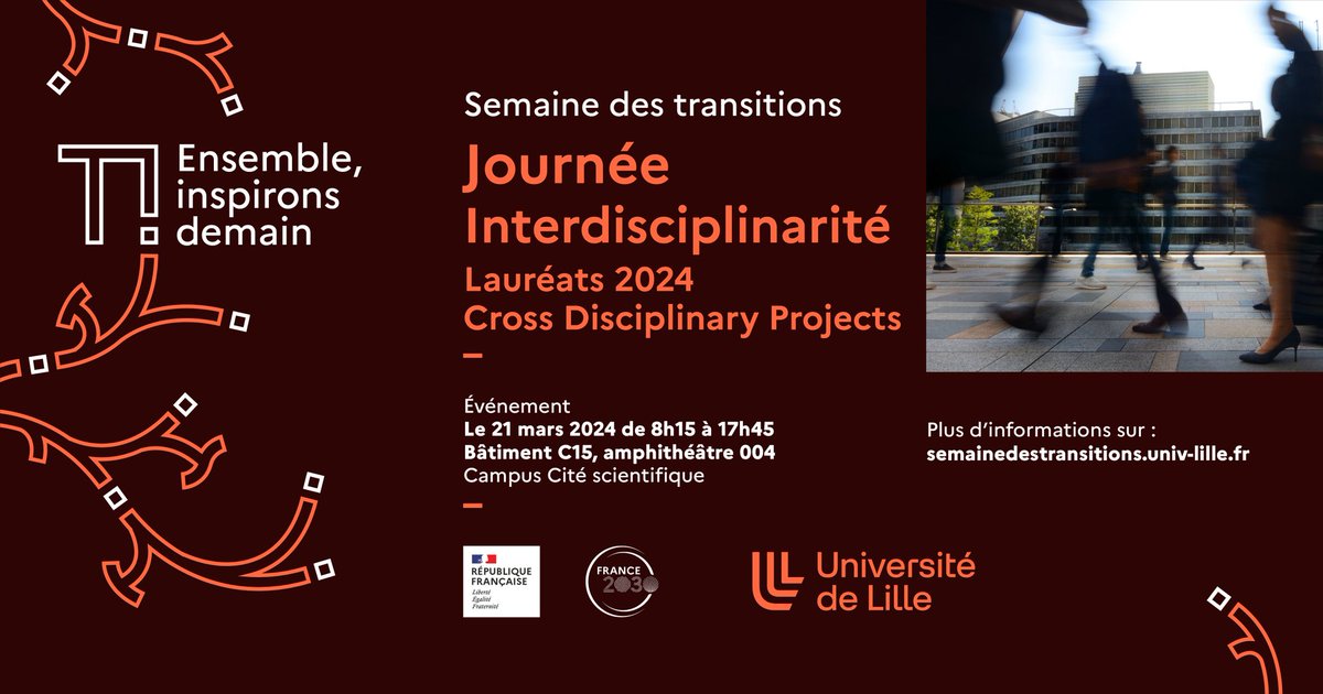 Initiative d’Excellence Université de Lille (@FR2030_ULille) on Twitter photo 2024-03-14 20:21:28