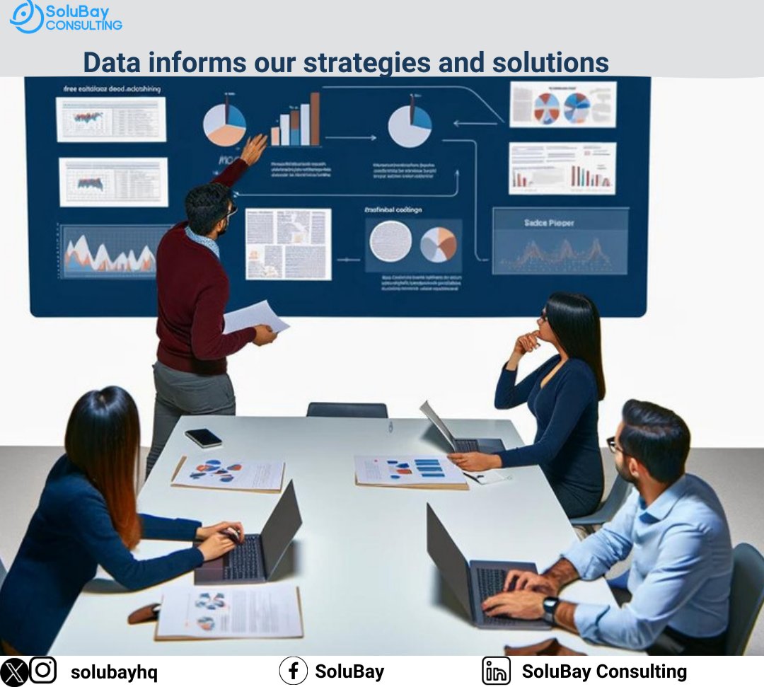 Data drives our decisions at SoluBay. With a systematic approach to gathering accurate information, we ensure our strategies are both innovative and informed. #DataDriven #EvidenceBasedSolutions