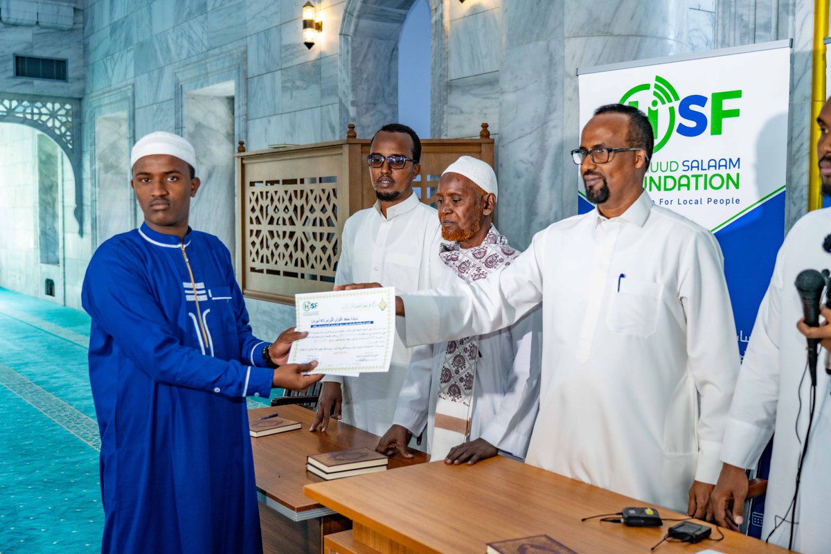 Congratulations Abdullahi Abdirizak Ismail for clinching 2nd place in the 10 Juz category of our Quran Competition in #Ramadan, with a $250 prize. As a Sharia and Law student at Somali National University and a recipient of our merit-based University Scholarship, his achievement