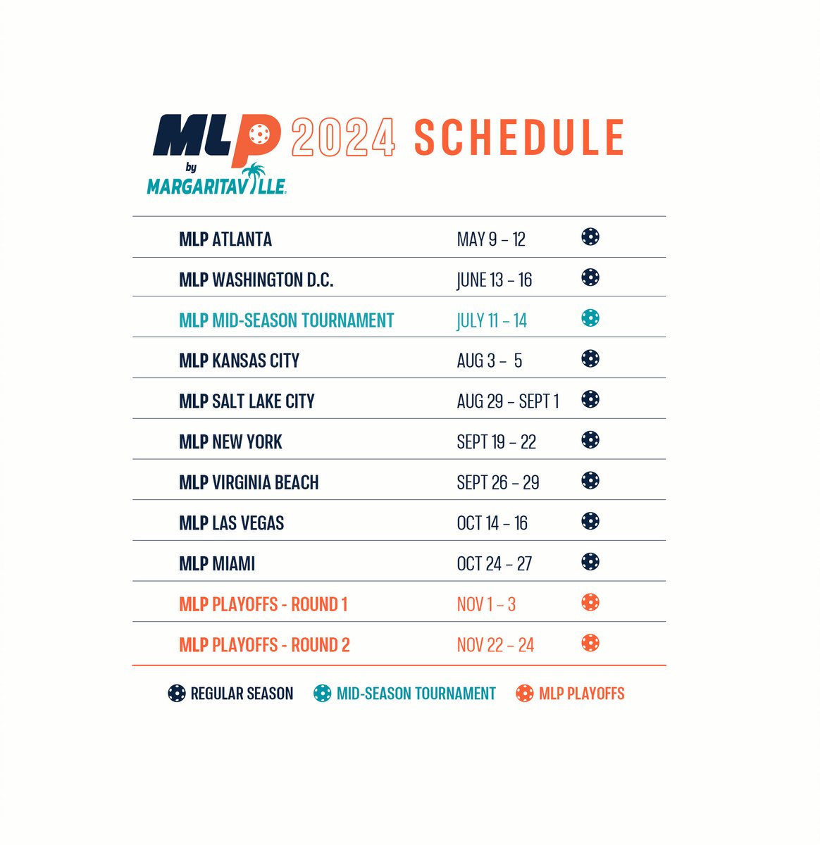 MajorLeaguePB's tweet image. We are MLP…and we are back! 🙌🗓️ 

Learn more about the updated 2024 season event schedule here 👇
majorleaguepickleball.net/news/mlp-by-ma…

#WeAreMLP
