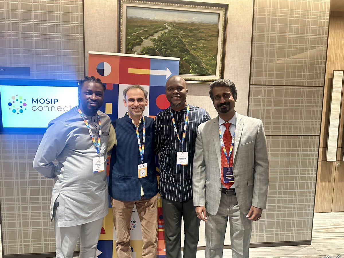 jaspersembie's tweet photo. Excited to have joined the @DPGAlliance-led panel at #MOSIPConnect in Addis Ababa, Ethiopia! Discussed open-source tools' procurement, Sierra Leone's DPI initiatives, & strengthened collaboration between MOSIP, OpenG2P, & our teams. Grateful for the support extended to NCRA & DSTI. #DigitalIdentity #TechInnovation