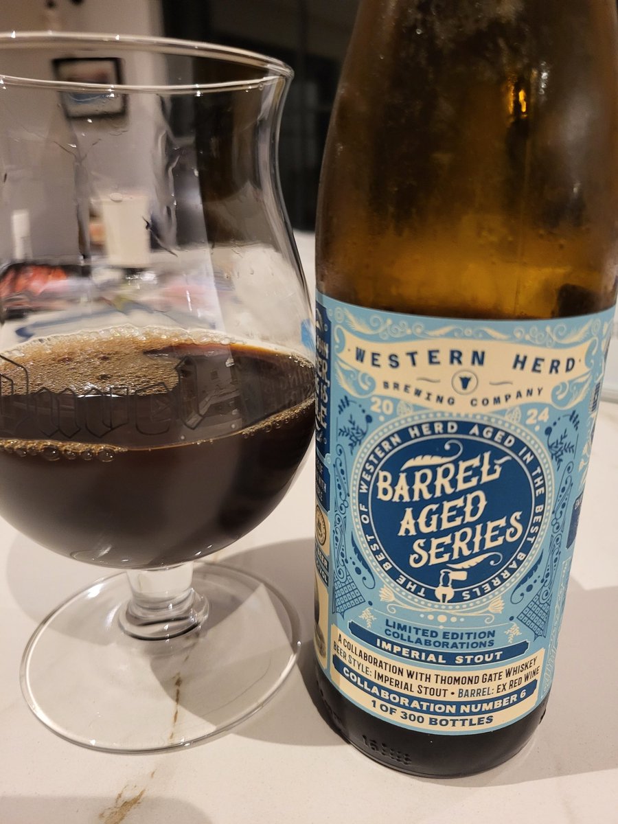 This is sublime. @brjrklhr @WesternHerd Red wine barrel aged stout.