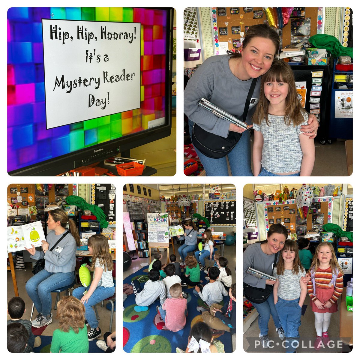 Ruby’s mom was our Mystery Reader today! 😊