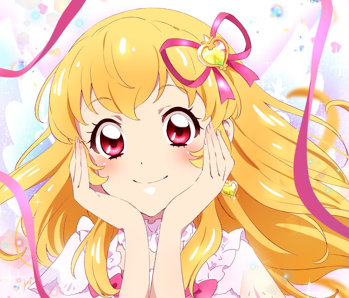 hoshimiya ichigo 1girl solo long hair looking at viewer blush smile blonde hair  illustration images