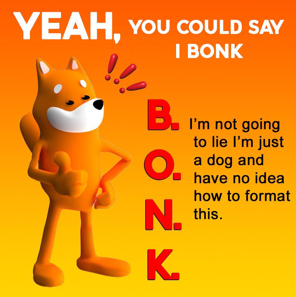 bonk_inu's tweet photo. The Dog BONKs

Do you? https://t.co/YzGVq43pPj