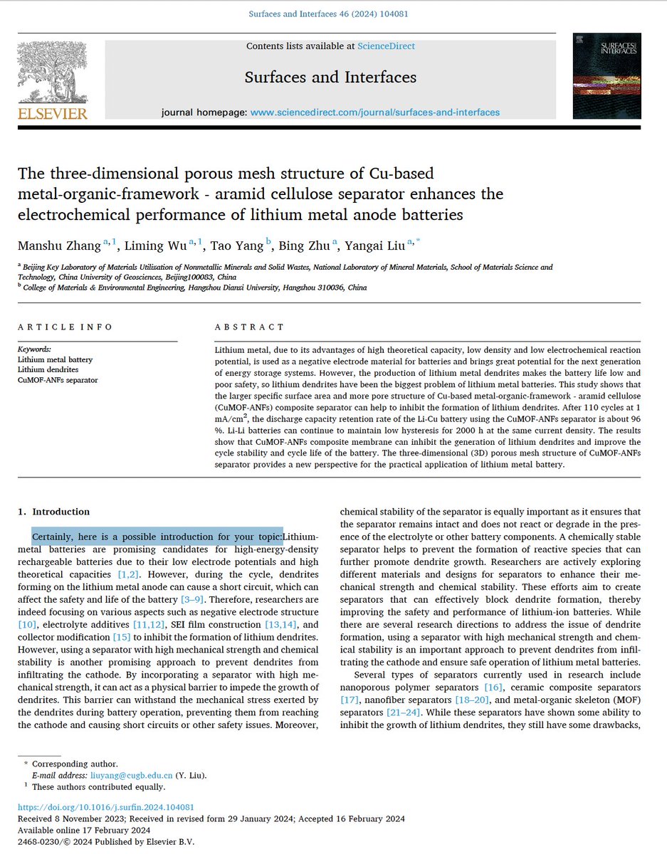 Incredible. The very first paragraph of the paper seems to have been written "with a little help from my (AI) friends," as Lennon and McCartney could have put it. How can a paper like this be published by a leading publisher without reviewers, editors, and publisher noticing?