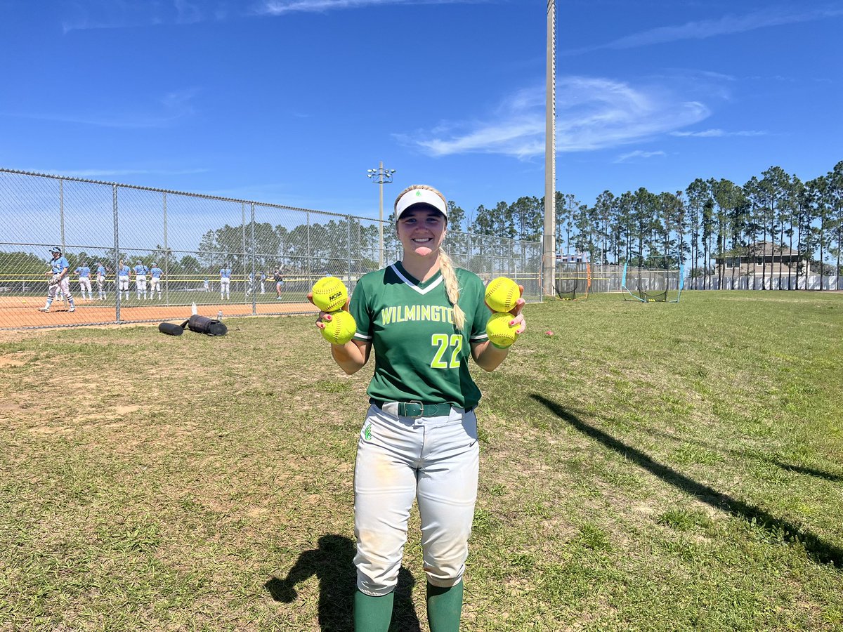 DubCQuakers's tweet photo. Sam Schwab was a menace at the plate today with four homeruns and 11 runs batted in for #QuakersSB in their doubleheader sweep! @DubC_Softball #WeAreDubC #experiencewilmingtoncollege https://t.co/5ytWcTPAX2