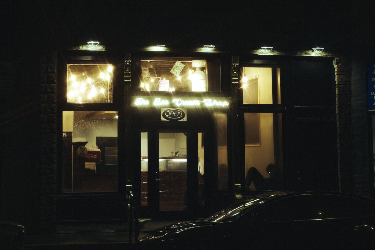 Rainy small town nights 🌒