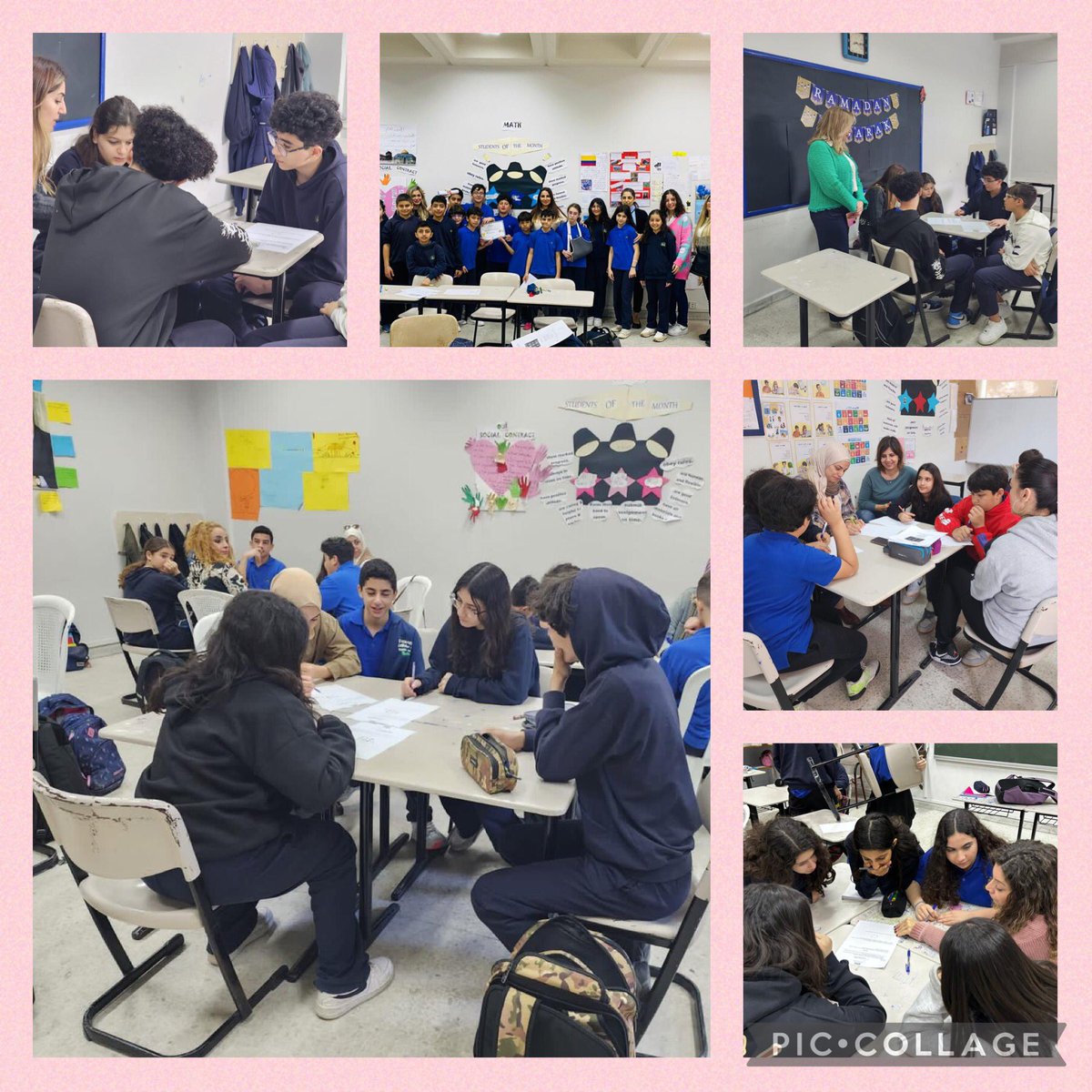 RHHS_MathDept's tweet photo. RHHS intermediate students celebrated Math International Day, and demonstrated to their parents and teachers how fun math can be through challenging activities @RHHSInterD @RHHS_Saida https://t.co/Fr3mJkg4YS