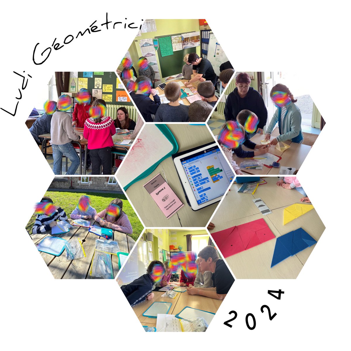 ecole_millay's tweet image. #SDM2024 Les élèves ont relevé les 10 épreuves des « Ludi Géométrici » un bon moment géométrique avec des échanges, de l’entraide. Merci aux adultes présents pour accompagner les équipes 🙏🏻🙏🏻🙏🏻
Une véritable réussite 🤩🤩🤩