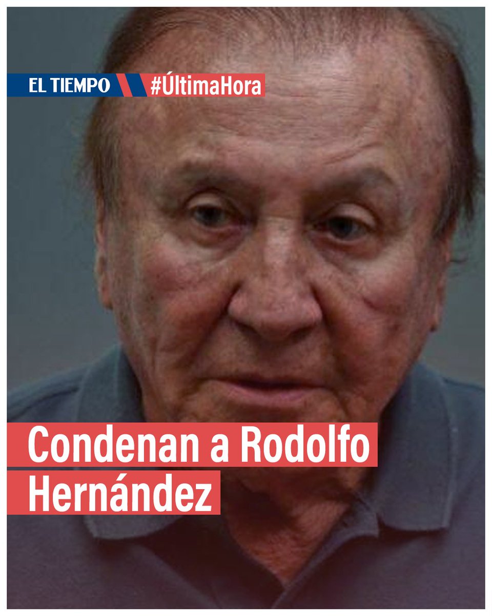 ELTIEMPO's tweet photo. 🚨 #Atención: condenan a Rodolfo Hernández por escándalo de Vitalogic. Detalles ► https://t.co/nRvSyAymli https://t.co/9u6YsO8COr