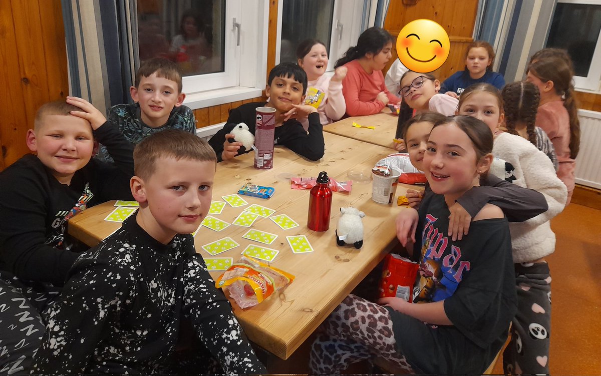 MillbankPrimary's tweet photo. Games and snacks before bed!  We should sleep well tonight! https://t.co/OJJg1XDJAM