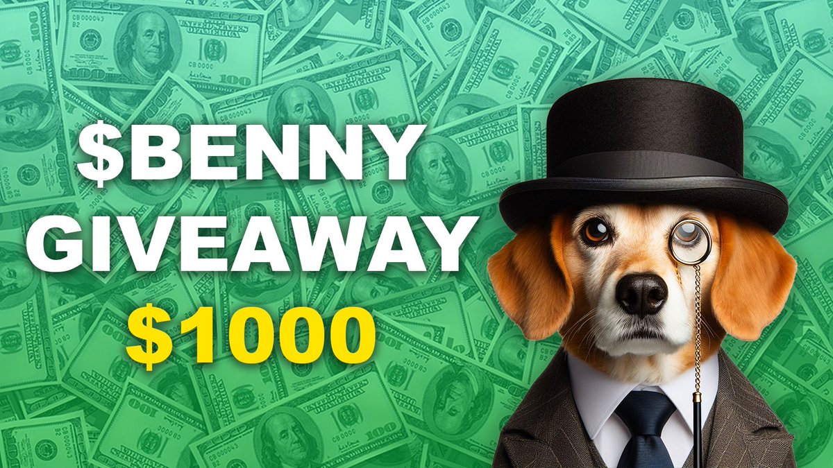 $BENNY Launch Giveaway!
$100 to 10 Wallets, ends in 48 hours.

- Follow <a href="/BennySolanas/">$BENNY</a>
- Retweet this tweet
- Comment your Solana Address

Good Luck!
